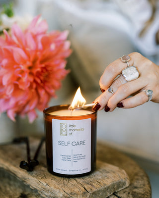 little moments of. Self care candle